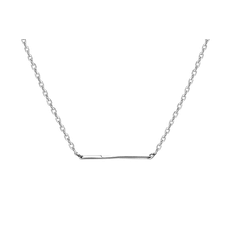 Gold Bar Twist Necklace 14K | Akind 14K White Gold