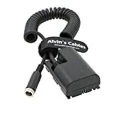 Alvin's kablar LP Lanparte E6 Dummy batteri till DC hona spiralkabel för Canon 5D3 5D2 7D 60D