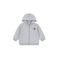 Konges Sløjd Lou Hættetrøje Med Lynlås Grey Melange  Grey Melange 3 Y  Grå  3 år  mand