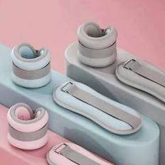 Benvikter med stängningskrokar, lämplig för hand- och fotledsträning, multifunktionell viktad träningsutrustning för träning, dans och löpning, ideali - Multifärgad (Rosa 1kg*2,Blå 1kg*2)