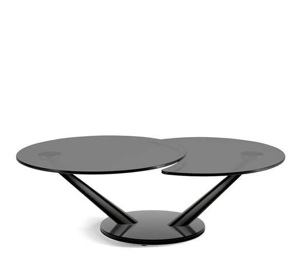 Naos Cadabra Sofabord - Sort - Sort Glas