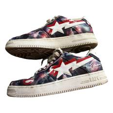 A Bathing Ape Bapesta patent leather trainers