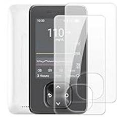 (2-pack) för Dexcom G7 härdat glasskydd för Dexcom G7 skärmskydd smart telefon skyddsfilm (genomskinlig)