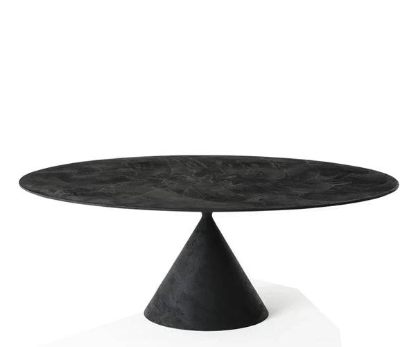 Desalto Clay Bord - Stone Finish - Oval 218x120cm. - D67 LAVA STONE