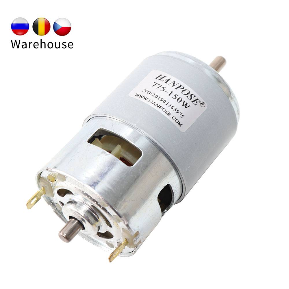 Hybrid Spindle motor With brush 775-200W 15000rmp Hydraulic Pump Equipment for CNC Worm Gear Edging Lawn Mower 12v dc Motor