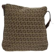 Fendi Vintage Shoulder Bag Stl. - Axelremsväskor Från Magasin - Brown (W 25cm x H 26cm x D 4.5cm)