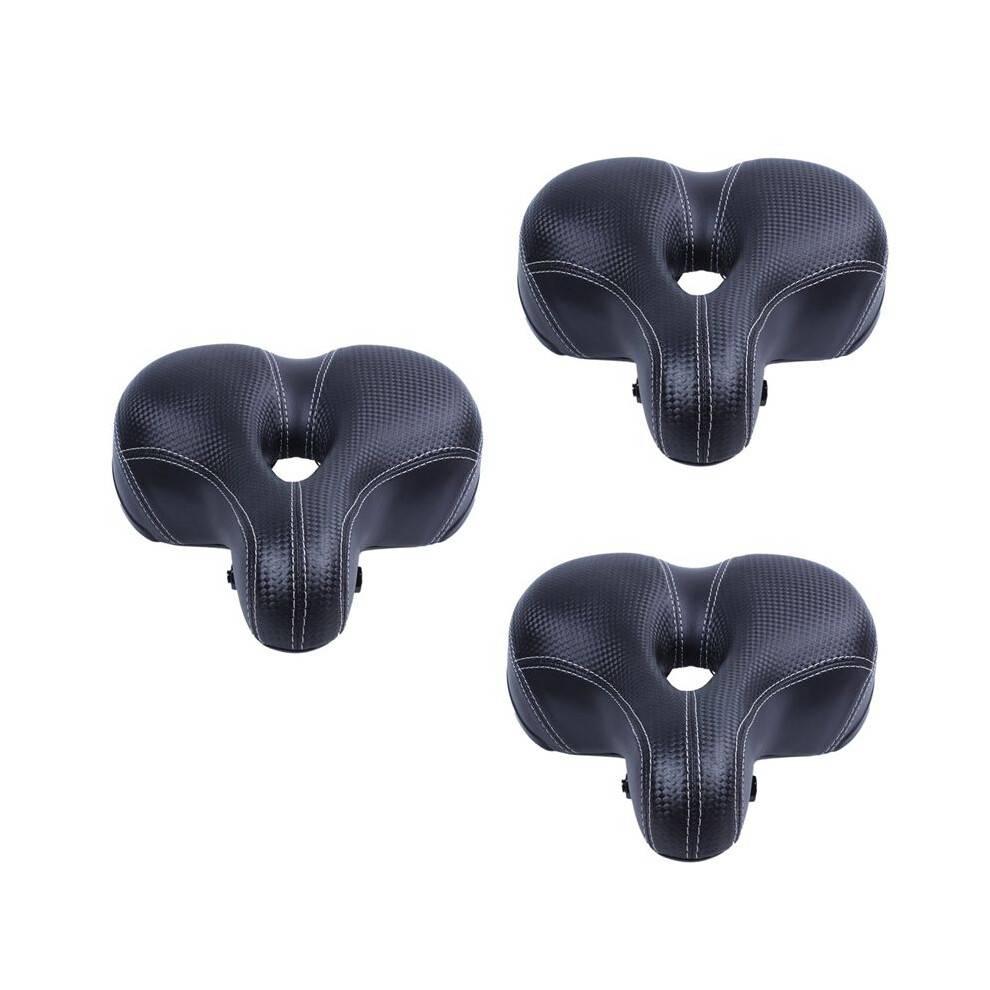 3X Bicycle Cycling Bum Saddle Road MTB Bike Wide Soft Pad Comfort Cushion