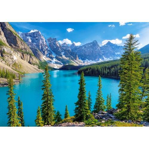 500 bitar - Spring at Moraine lake, Canada