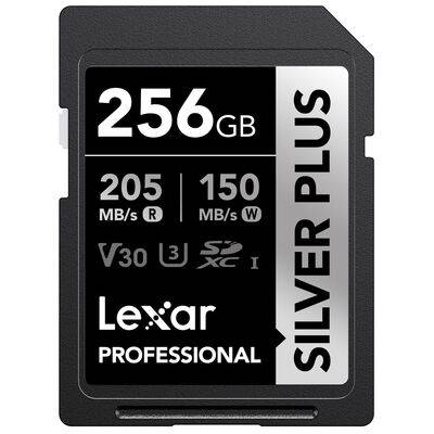 Lexar SD Silver Plus UHS-1 V30 R205/W150MB/s  256GB