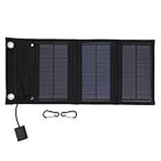 Kuuleyn Portable Solar Panel,15W Portable Solar Panel Foldable Pack Solar Panels for Tourism and Hiking