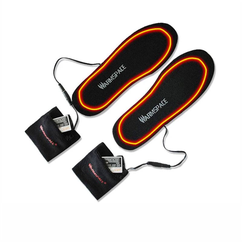 VARMT RUM USB Elektriska uppvärmda iläggssulor Enkla kvinnor män Uppvärmd dyna Vinterinfogningar Uppladdningsbara skosul