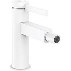 hansgrohe Finoris bidetarmatur med push-open bundventil, mat hvid