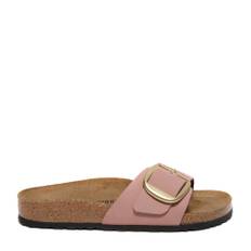 Birkenstock, Skor, Dam, Rosa, 37 EU, Mocka, Rosa Madrid Big Buckle Sandal