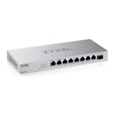 Zyxel XMG-100 Series XMG-108 - Switch - ikke-administreret - ikke administreret - 8 x 100/1000/2.5G + 1 x Gigabit SFP / 10 Gigabit SFP+ - desktop, væ