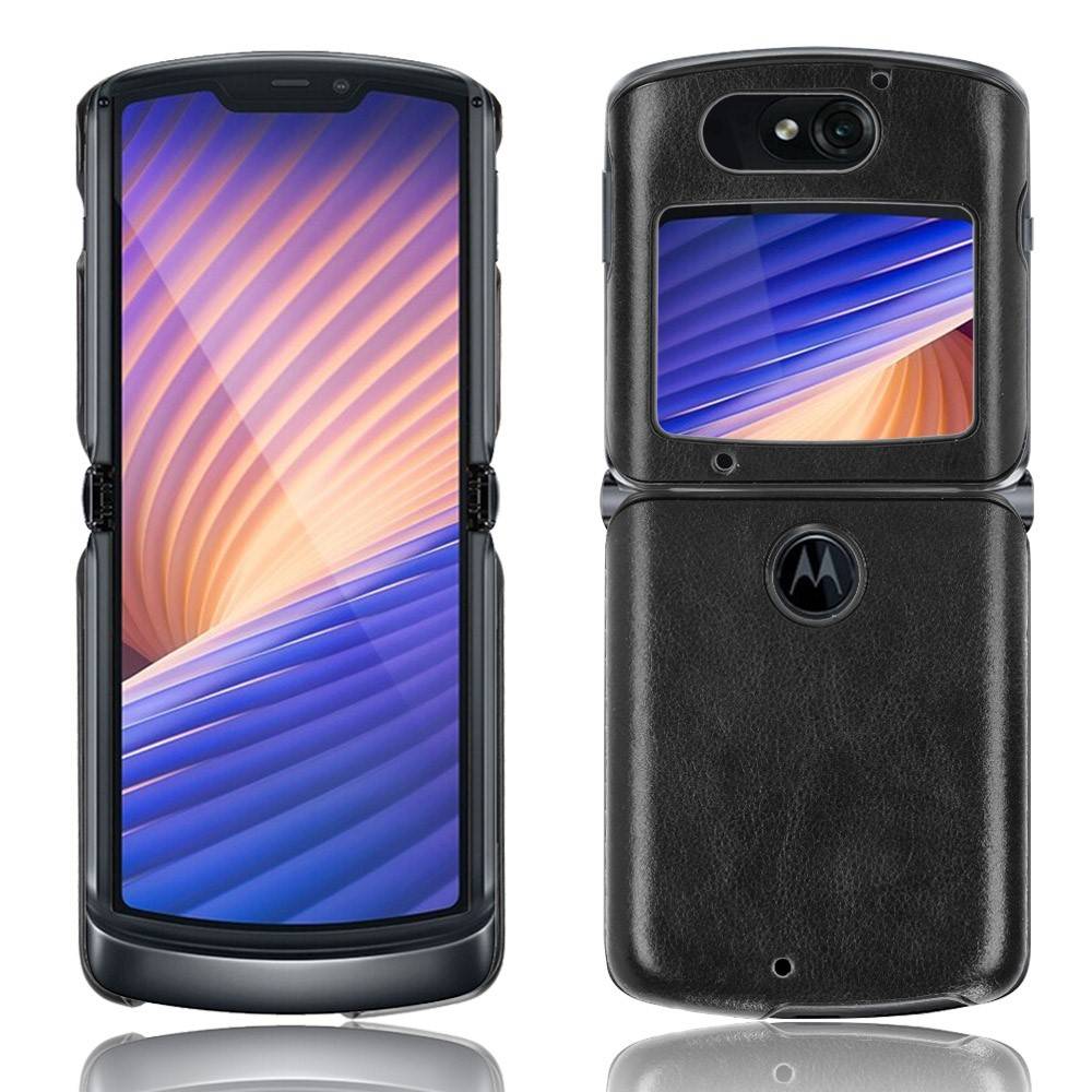 Motorola Razr 5G /Razr (2020) - Slim Läder Hårt skal - Svart