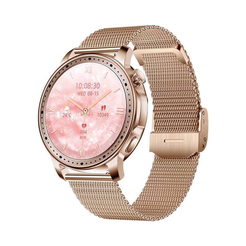 KM33 AMOLED Smart Watch for Women 1.32inch BT Call Heart Rate Monitor Female Physiological Function Fashion Smartwatch 2024