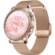 KM33 AMOLED Smart Watch for Women 1.32inch BT Call Heart Rate Monitor Female Physiological Function Fashion Smartwatch 2024