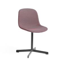 HAY Neu 10 Upholstery kontorsstol Red-snurrstativ i soft black - Röd