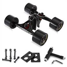 SRIKATE 7'' Skateboardtruckar med hjul Skateboard T-skiftnyckel Longboard Wheel Riser Pads Skateboard Bridge Hardware Set
