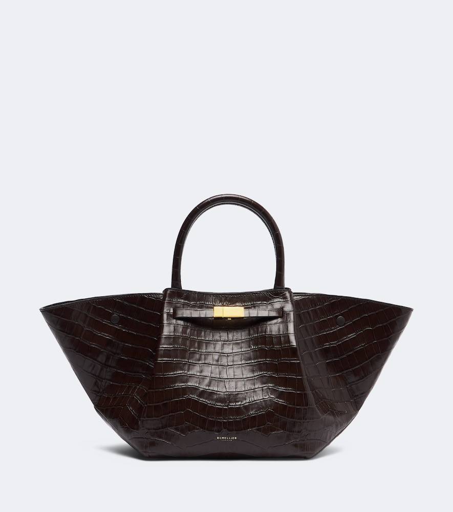 DeMellier Bolso New York Midi de piel grabada - marrón - Talla Única
