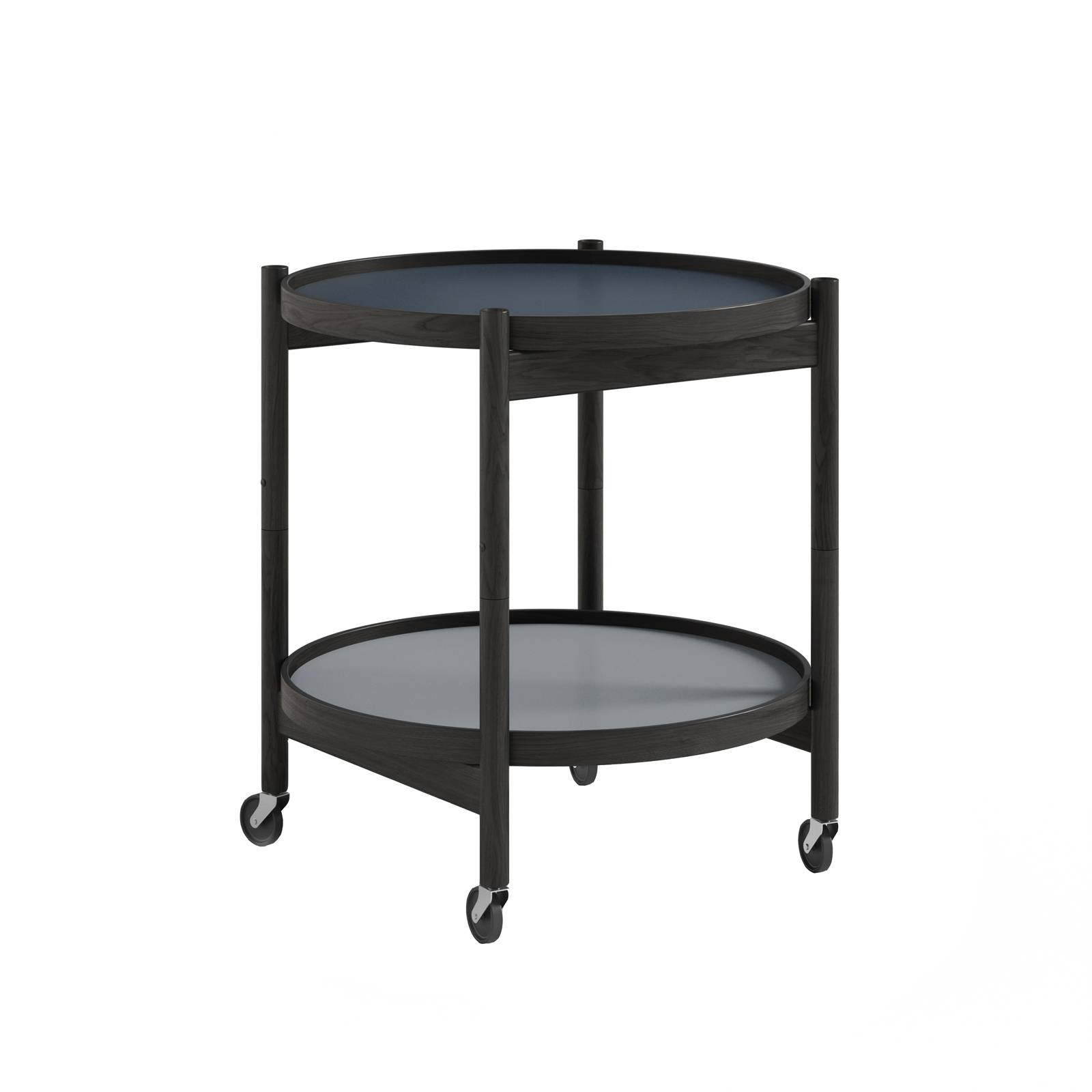 Bølling Tray Table 50 cm - Black Lacquered Oak/Water