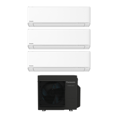 Panasonic NZ25 10.6kW Power Heat luftvärmepump med 3 innedelar