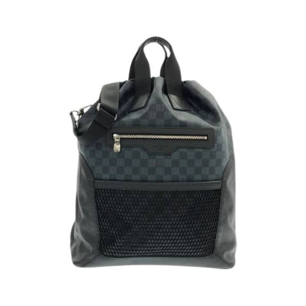 Louis Vuitton Vintage Pre-owned Damier Cobalt Matchpoint Hybrid Rygsæk - Vintage - Dame - Sort - ONE SIZE - Uld