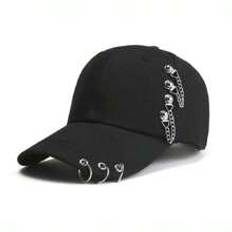 Unisex Korean Style Baseball Cap With Iron Ring, Hip-Hop Hat, British Style Cap, Duck Bill Cap Street