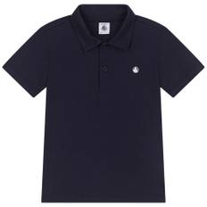 Petit Bateau Plain Pikétröja I Bomull Smoking | Marinblå | 6 years
