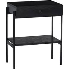 Hübsch Noir Sengebord Sort - 48x32xh60cm Nattduksbord Från Magasin (48x32xh60cm)