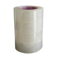 4 Ruller Forseglingspakke Forsegling Transparent Pakke Forsendelseskasse Tape Giver Stærk Sikker Klæbende Forsegling til Dine Kasser 45mmx50m (Transparent Beige)