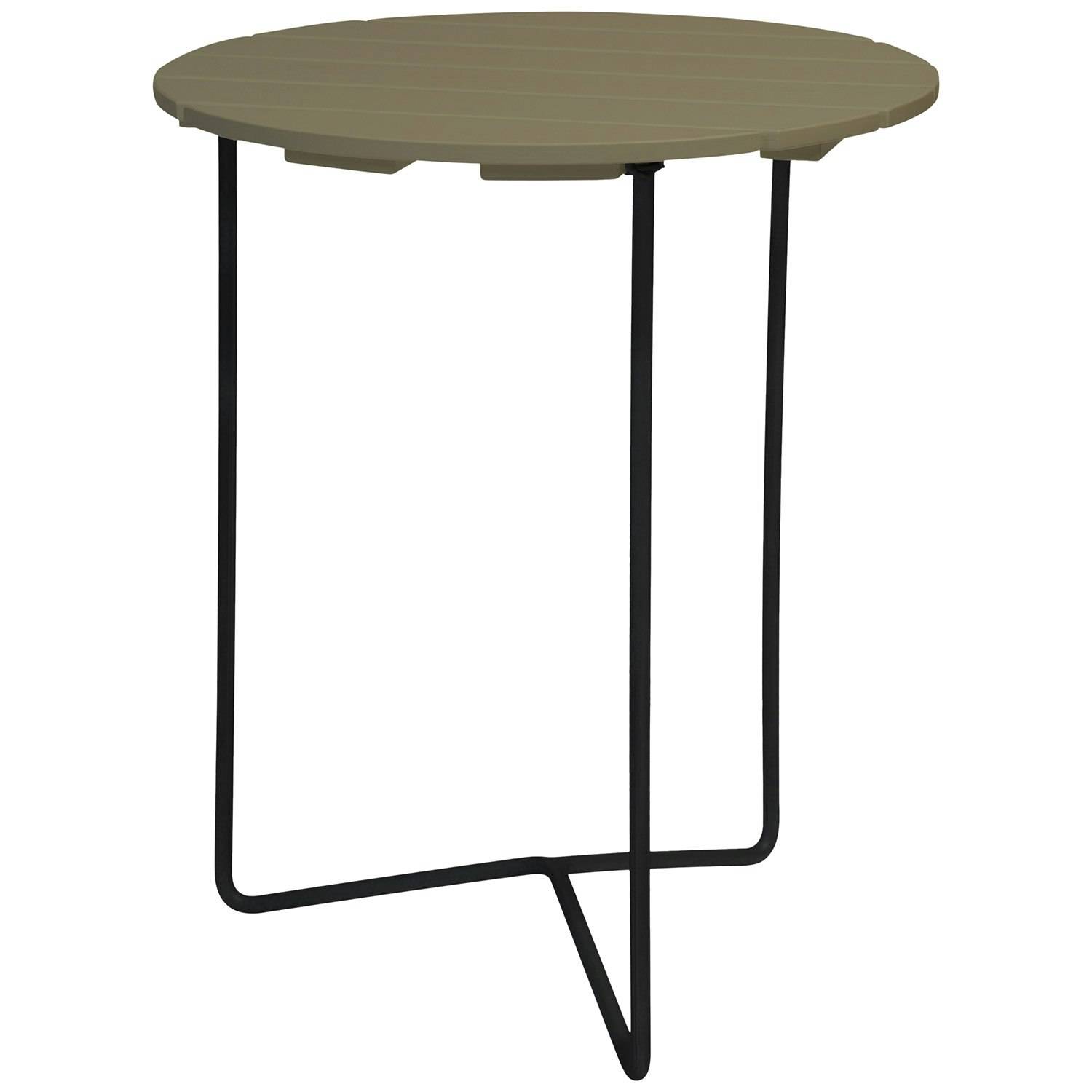 Grythyttan Stålmöbler 6b Bord Ø60 Cm Ljusgrön / Svart - Trädgårdsbord Ek Ljusgrön - 10125626