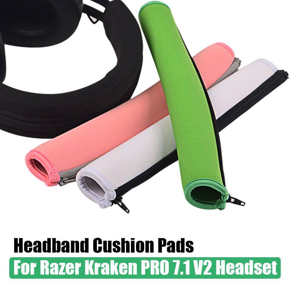 1 st Skum Headset Tillbehör Pannband Hörlurar Hörlursbåge Kuddskydd Ersättningsskydd För Razer Kraken PRO 7.1 V2 Material: Trasa vit