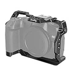 SMALLRIG cage för Canon R8, kamerabur för EOS R8 med 1/4"-20 gängade hål, 3/8"-16 lokaliseringshål för ARRI, medföljande kylsko, QD-port och NATO-skena - 4212