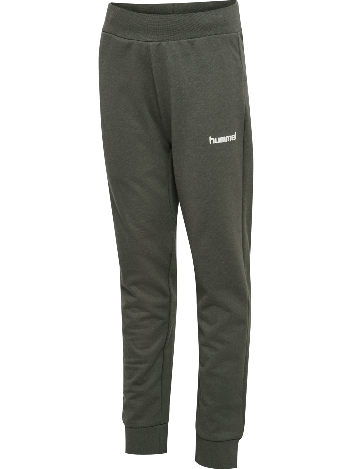 Hummel - Jr Reg Logo Adj Waist Pants | Grå | Pants | Børn | Str: 110 - Hurtig levering 1-2 hverdage