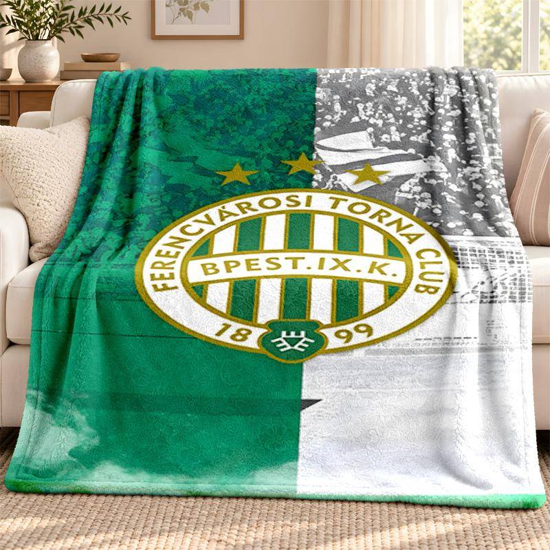 Ferencvarosi TC blanket Flannel Blanket Soft Cozy Plush Throw for Sofa Bed Lightweight Home Decoration Outdoor camping