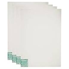 EXERZ 90x120cm Canvas Deep Edge 4-pack/ 380GSM/ Försträckt 100% bomull/blank/trippelgrundad/syrafri/mediumkornig/ 3,8 cm tjock/akrylfärg, oljefärg (90x120cm 4pk)