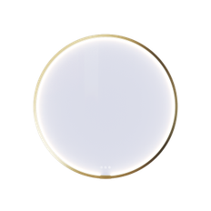 Dansani rundt rammespejl MOON 90 CM - messing