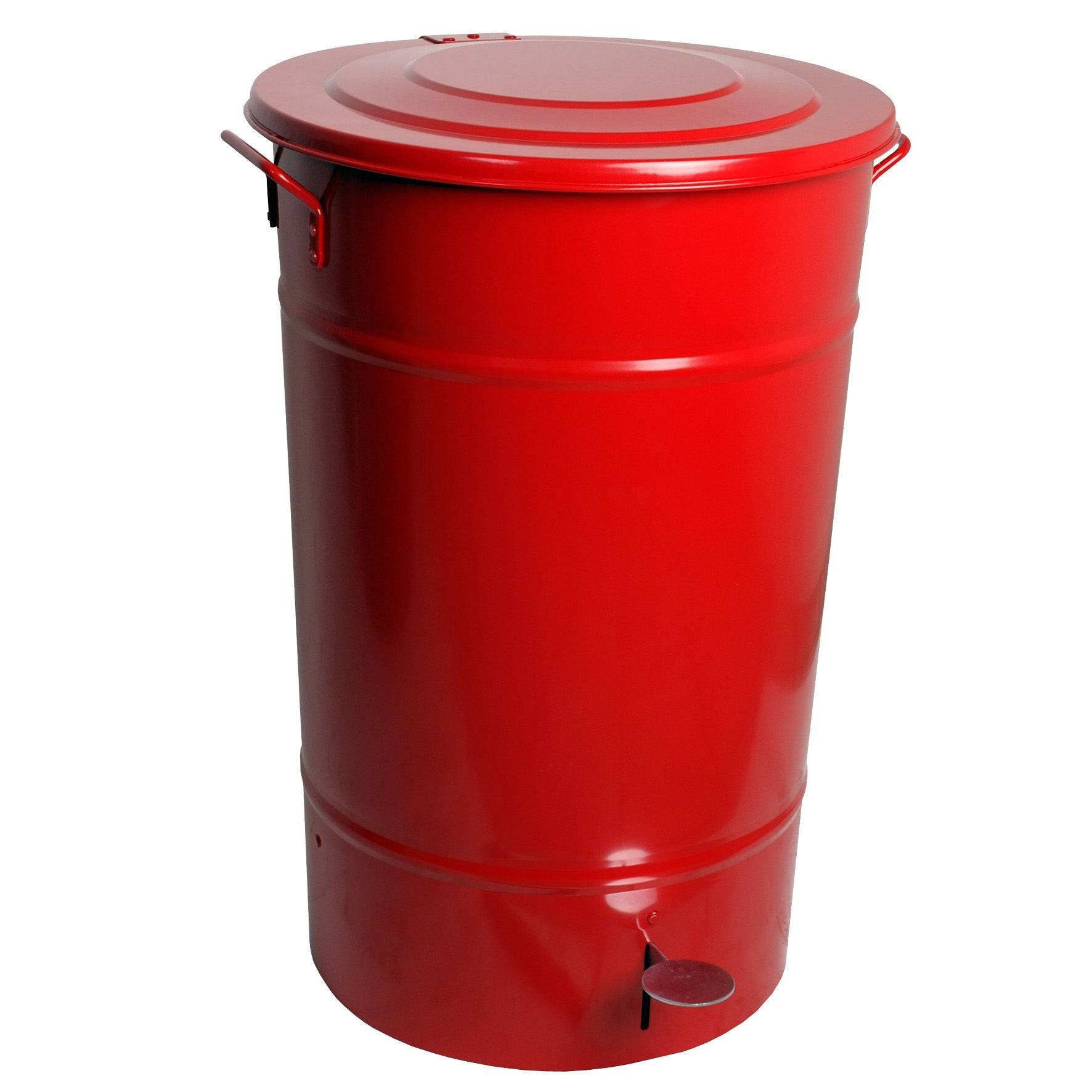 Avfallstunna Greger med lock/pedal 30 liter röd