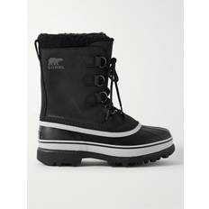 Sorel - Caribou™ Faux Shearling-Trimmed Nubuck and Rubber Snow Boots - Men - Black - US 8.5