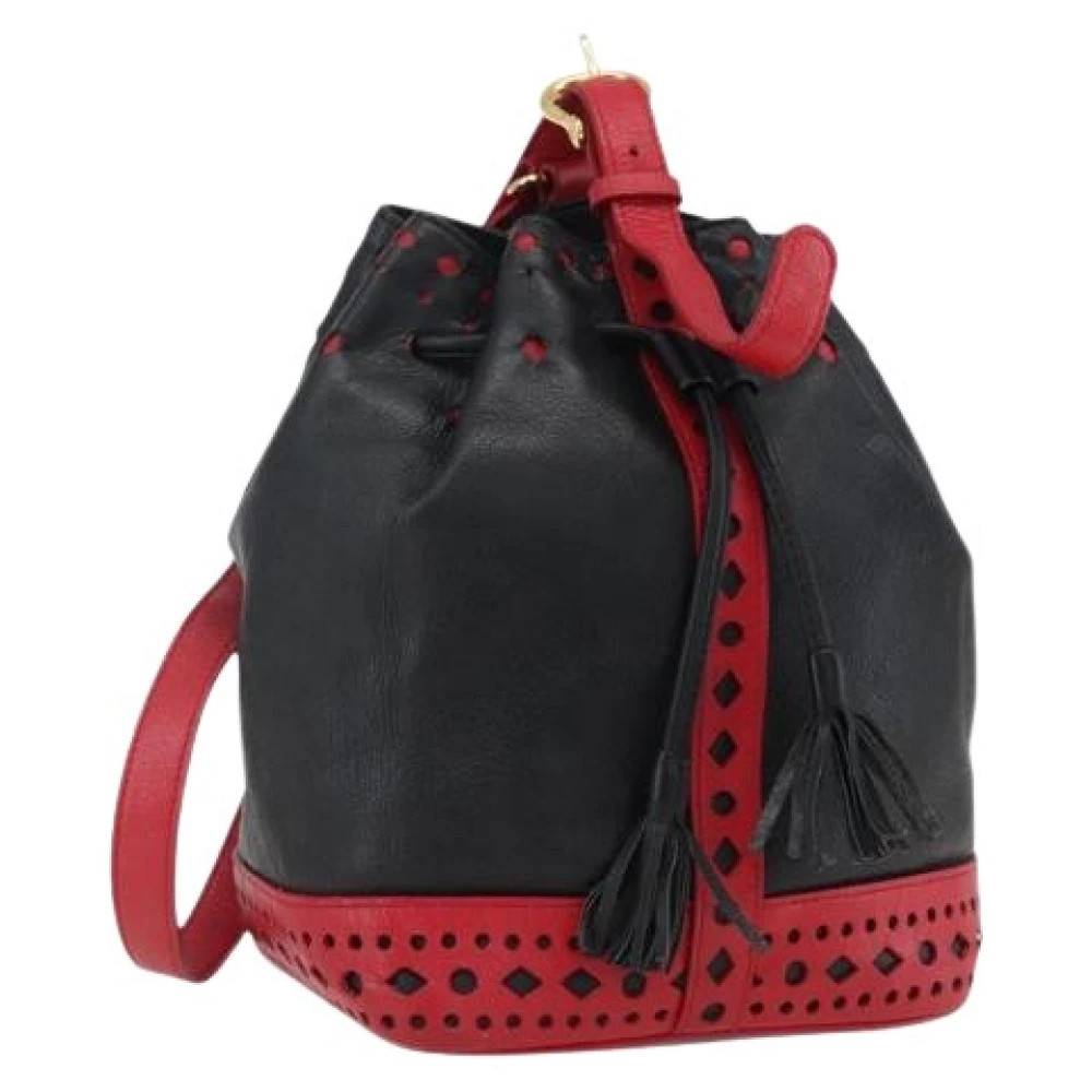 Saint Laurent Vintage Pre-owned Laeder skuldertasker - Vintage - Dame - Flerfarvet - ONE SIZE - Uld