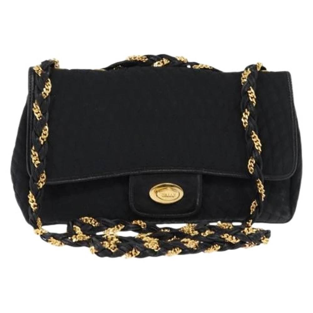 Bally Pre-owned Pre-owned Nylon Skuldertaske - Vintage - Dame - Sort - ONE SIZE - Uld