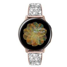 Til Garmin Venu / Suunto 3 Fitness 20 mm universal metalurbånd i rustfrit stål Rose Gold