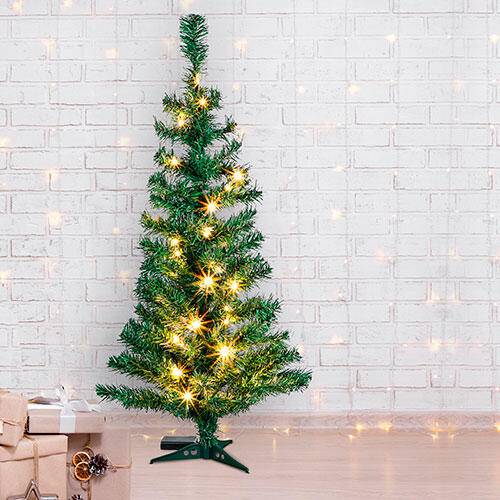 Kunstigt juletræ /m 40 LED lys - 90 cm..