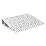 COSTWAY Dörrtröskelramp, rullstolsramp aluminium med justerbar rampdesign och 317 kg bärkraft, trottoarramp halkfri för rullstol, barnvagn (13 cm höjd)