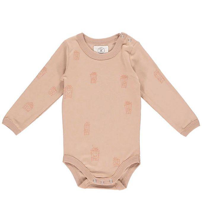 Gro Body l/ä - Sön - Puderrosa - Gro - 62 - Body L/Ä