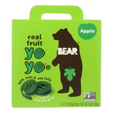 Bear Yoyo, Real Fruit Yoyo Snack Apple, 3.5 Oz(Case Of 6)