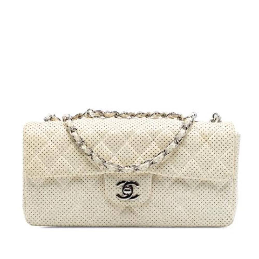 Chanel Vintage Pre-owned Flap Bag - Vintage - Dame - Beige - ONE SIZE - Uld