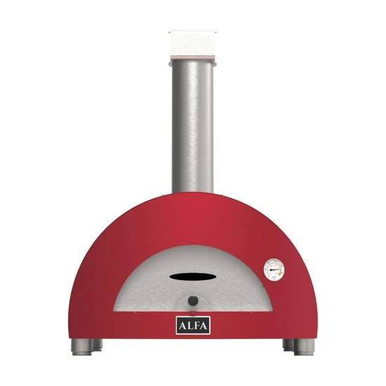 Moderno 1 Pizze vedeldad pizzaugn, Röd - Alfa