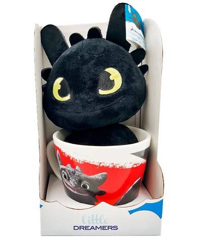 How to Train Your Dragon Toothless Mug + plush 18cm